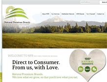 Tablet Screenshot of naturalpremiummeats.com